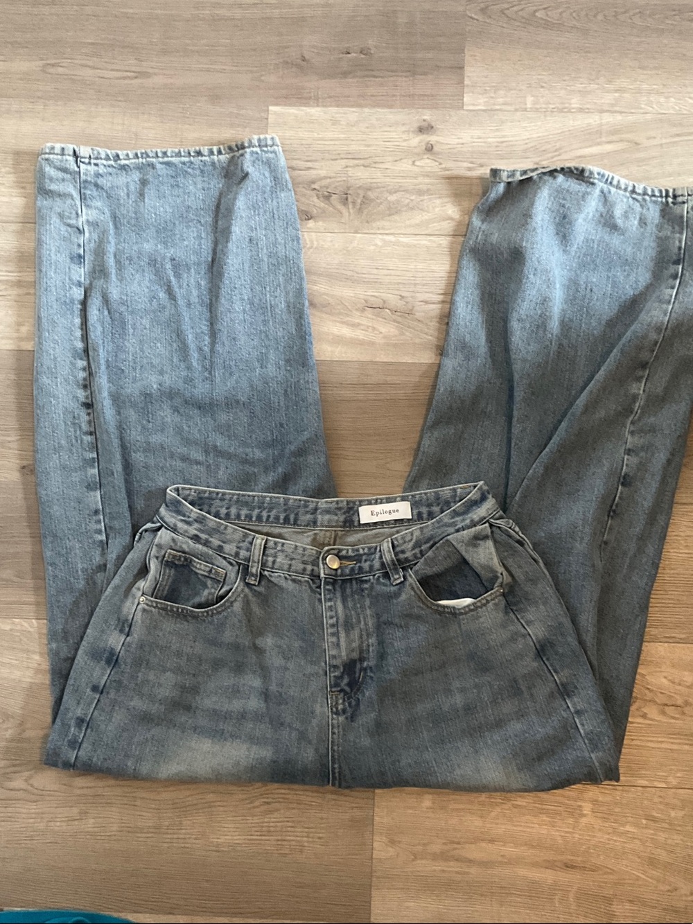 Relaxed Fit Men's Light Blue Jeans